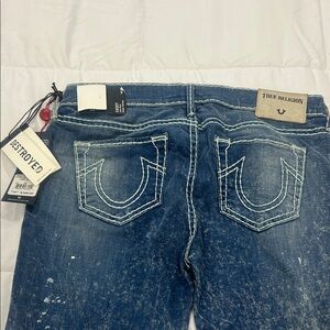 True Religion Women's Blue Boot Cut Jeans